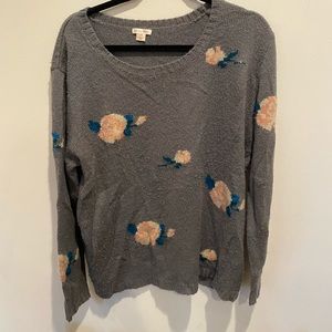 Floral sweater